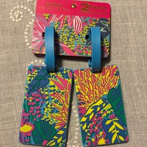 Trina Turk 2 pack tropical luggage tag set